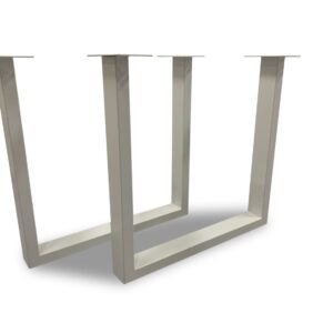 Hvide bordben til plankebord