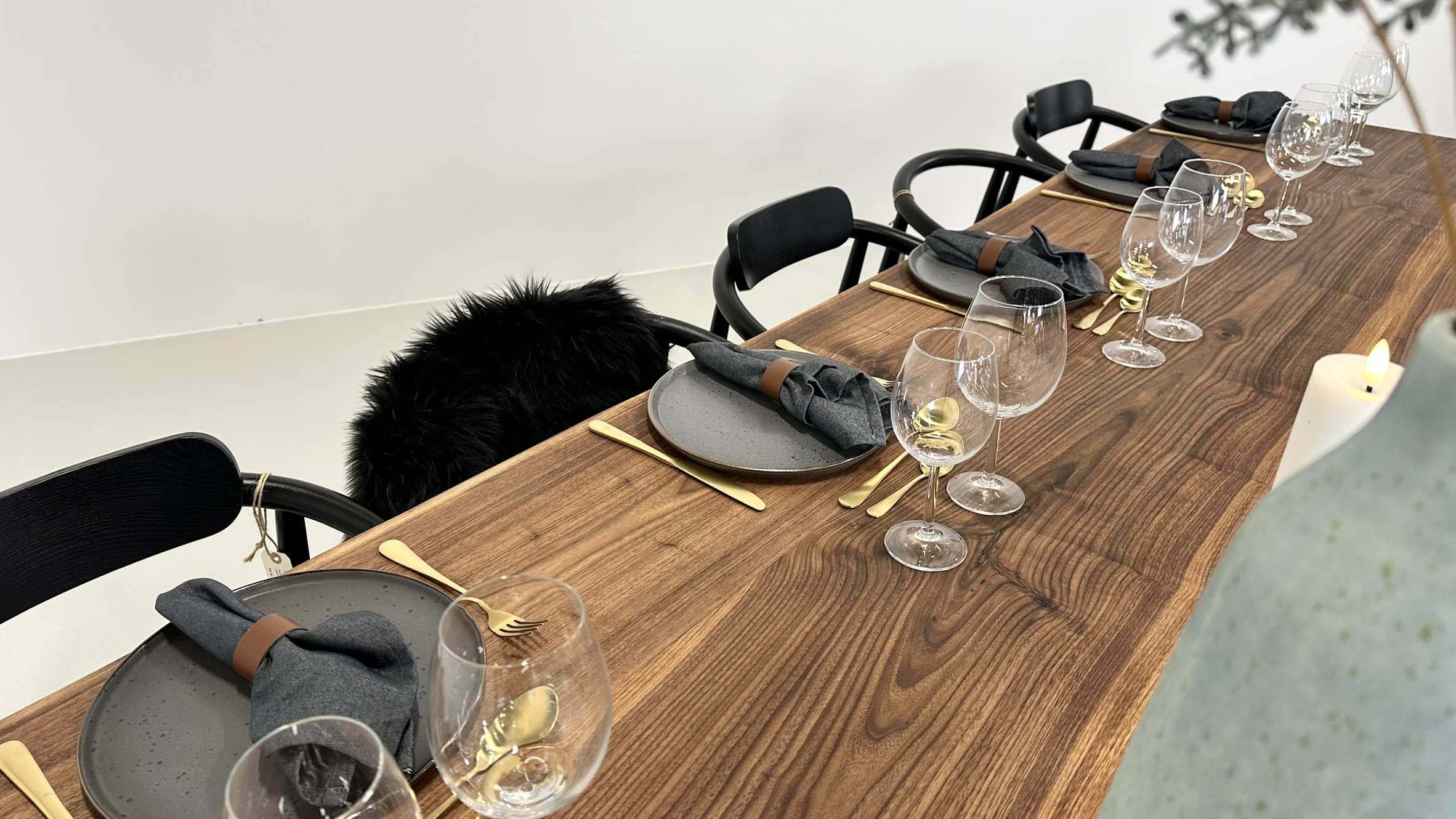 Valnød plankebord 270 cm