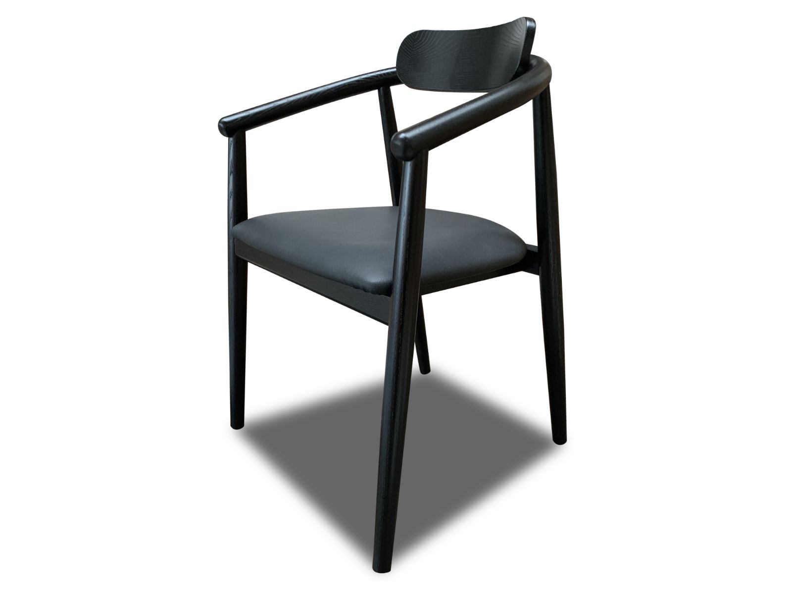 IMG_0661 Sort spisestol med ryg