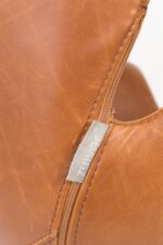 Kontor drejestol i læder - brun