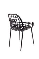 Sort udendørs stol