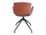 Drejestol i cognac læder