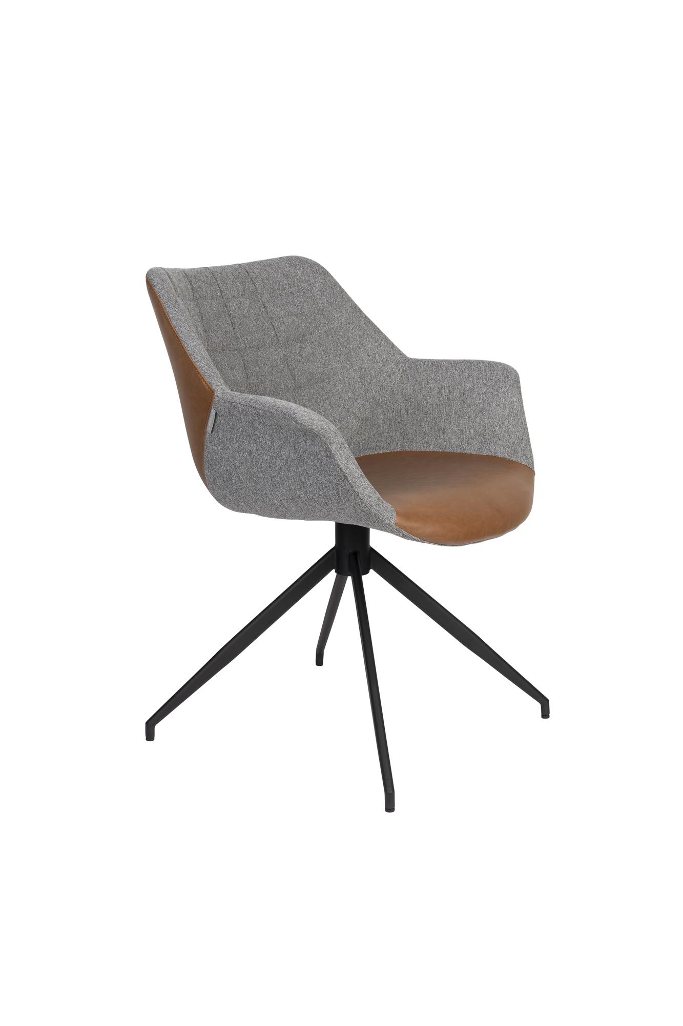 spisebordsstol med drejefunktion Vintage Brun Spisebordsstol med drejefunktion i Vintage Brun