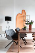 Spisebordsstol med drejefunktion i Vintage Brun