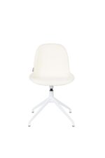 Hvid spisebordsstol med drejefunktion