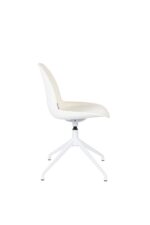 Hvid spisebordsstol med drejefunktion