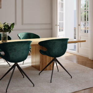 Plankebord med lamelben